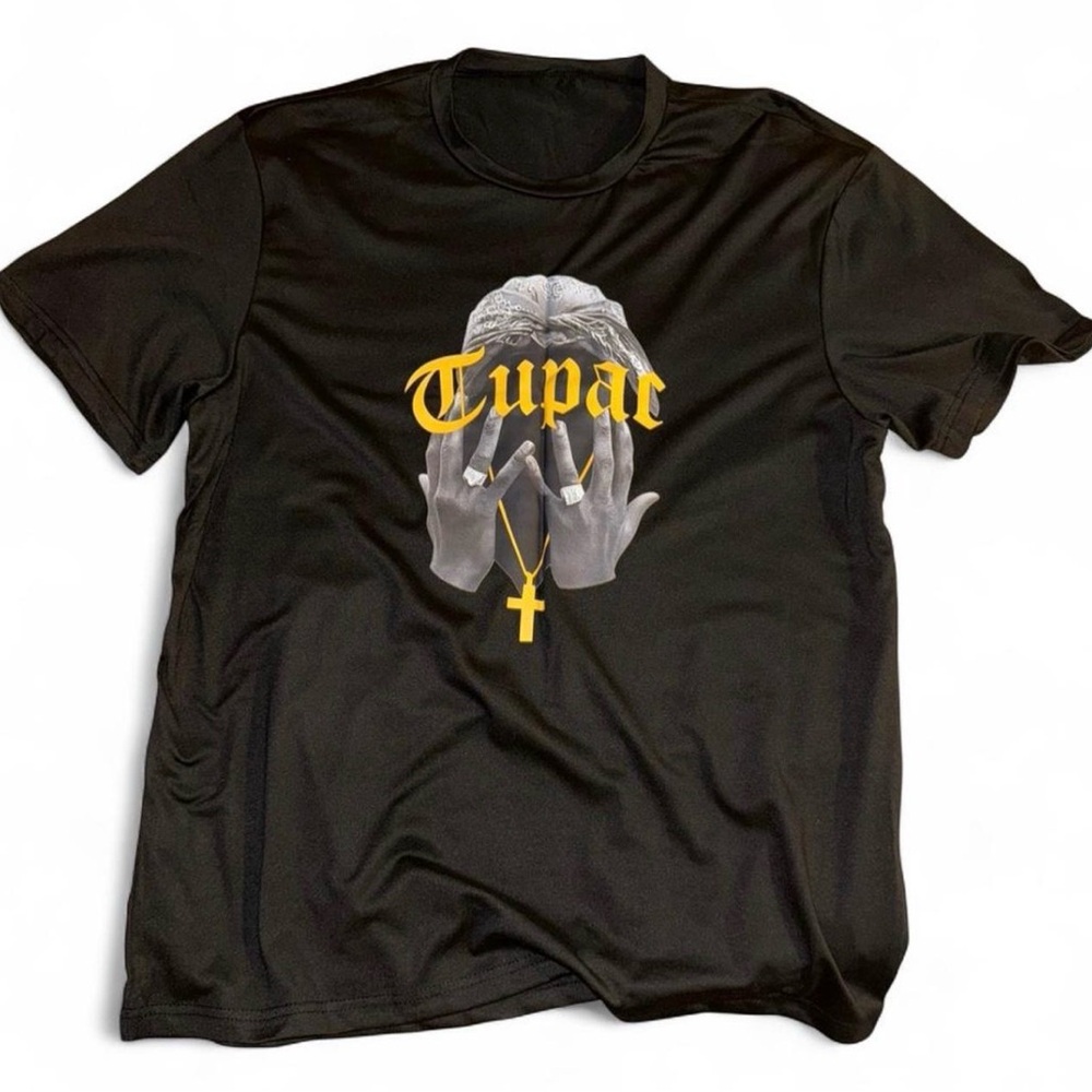 Tupac Shakur 2 PAC Cool Graphic Rap Hip Hop Tee Size L Brand New Outfit T-Shirt